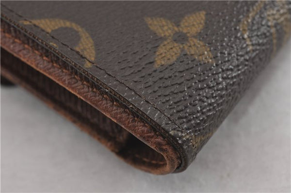 Authentic Louis Vuitton Monogram Porte Tresor Etui Papier Wallet M61202 LV K4850