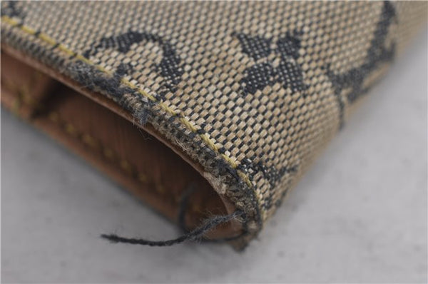 Auth Louis Vuitton Monogram Mini Agenda PM Notebook Cover R20905 Blue LV K4851