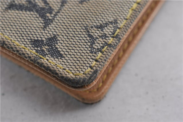 Auth Louis Vuitton Monogram Mini Agenda PM Notebook Cover R20905 Blue LV K4851