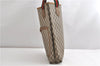 Authentic GUCCI Web Sherry Line GG Plus Tote Bag PVC Leather Brown K4853