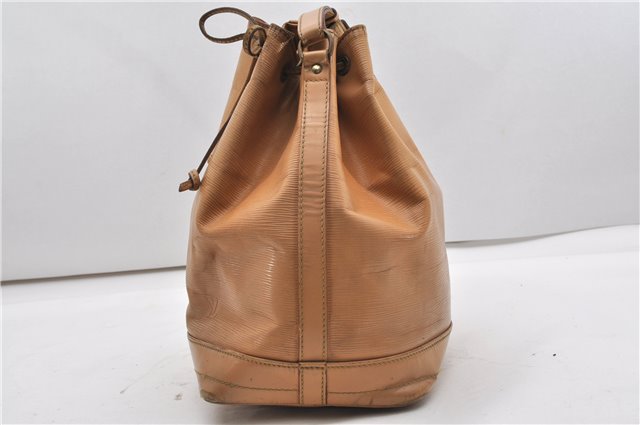 Authentic Louis Vuitton Epi Noe Shoulder Drawstring Bag Beige M44006 LV K4867