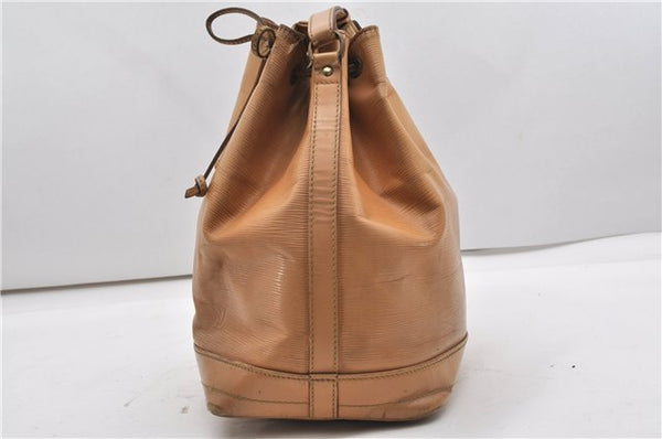 Authentic Louis Vuitton Epi Noe Shoulder Drawstring Bag Beige M44006 LV K4867