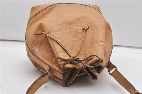 Authentic Louis Vuitton Epi Noe Shoulder Drawstring Bag Beige M44006 LV K4867