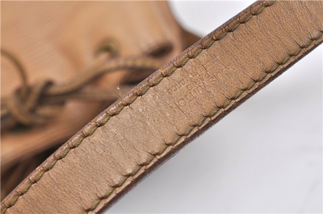 Authentic Louis Vuitton Epi Noe Shoulder Drawstring Bag Beige M44006 LV K4867