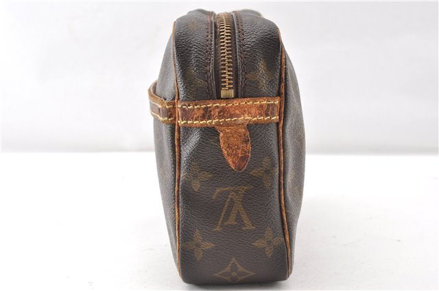 Authentic Louis Vuitton Monogram Compiegne 23 Clutch Hand Bag M51847 Junk K4885