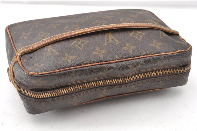 Authentic Louis Vuitton Monogram Compiegne 23 Clutch Hand Bag M51847 Junk K4885
