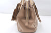 Authentic Samantha Thavasa 2Way Shoulder Hand Bag Leather Beige K4890