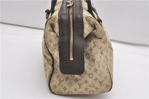 Auth Louis Vuitton Monogram Mini Josephine PM Hand Bag M92215 Khaki Beige K4896
