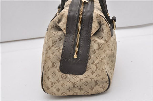 Auth Louis Vuitton Monogram Mini Josephine PM Hand Bag M92215 Khaki Beige K4896