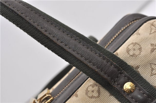 Auth Louis Vuitton Monogram Mini Josephine PM Hand Bag M92215 Khaki Beige K4896