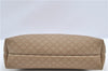 Authentic CELINE Macadam Blason Pattern Hand Pouch Purse PVC Leather Beige K4897