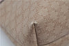 Authentic CELINE Macadam Blason Pattern Hand Pouch Purse PVC Leather Beige K4897