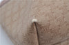 Authentic CELINE Macadam Blason Pattern Hand Pouch Purse PVC Leather Beige K4897