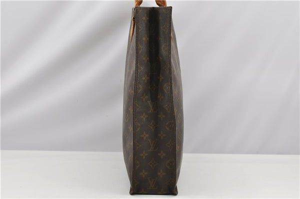 Authentic Louis Vuitton Monogram Sac Plat Hand Tote Bag Old Model LV K4898
