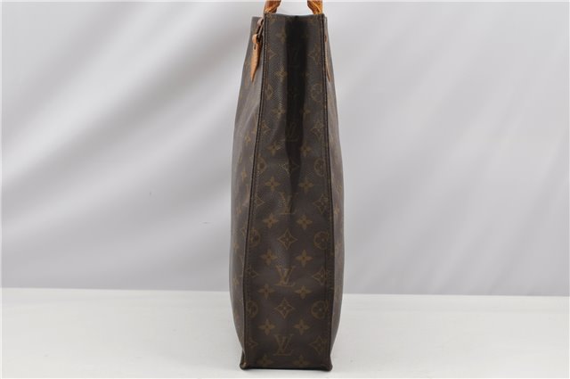 Authentic Louis Vuitton Monogram Sac Plat Hand Tote Bag Old Model LV K4898
