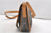 Authentic FENDI Zucchino Shoulder Cross Body Bag PVC Leather Brown Junk K4904