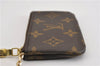 Authentic Louis Vuitton Monogram Pochette Cles Coin Purse Case M62650 LV K4905