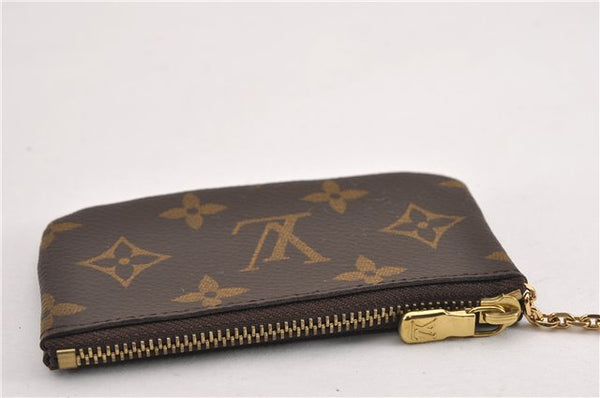 Authentic Louis Vuitton Monogram Pochette Cles Coin Purse Case M62650 LV K4905