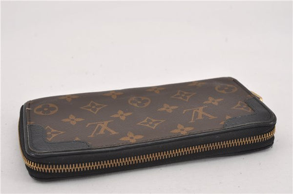 Authentic Louis Vuitton Monogram Zippy Wallet Retiro Long Black M61855 LV K4907