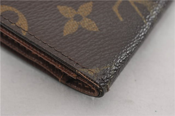 Authentic Louis Vuitton Monogram Porte Tresor Etui Papier Wallet M61202 LV K4916