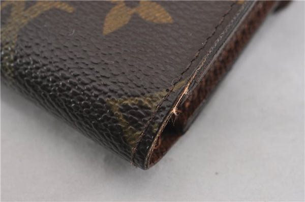 Authentic Louis Vuitton Monogram Porte Tresor Etui Papier Wallet M61202 LV K4916