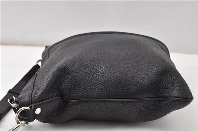 Authentic GUCCI Vintage Shoulder Cross Body Bag Leather 233329 Black K4918