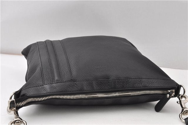 Authentic GUCCI Vintage Shoulder Cross Body Bag Leather 233329 Black K4918
