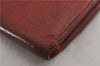 Authentic CHANEL Vintage Caviar Skin CC Logo Bifold Wallet Purse Red Junk K4920