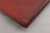 Authentic CHANEL Vintage Caviar Skin CC Logo Bifold Wallet Purse Red Junk K4920