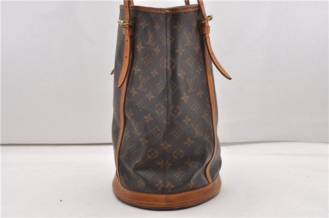 Authentic Louis Vuitton Monogram Bucket GM Shoulder Tote Bag M42236 Junk K4922