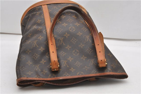 Authentic Louis Vuitton Monogram Bucket GM Shoulder Tote Bag M42236 Junk K4922