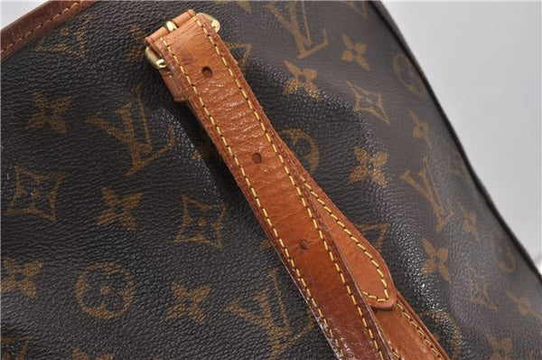 Authentic Louis Vuitton Monogram Bucket GM Shoulder Tote Bag M42236 Junk K4922