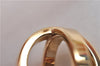 Authentic HERMES Scarf Ring Cosmos Bijouterie Fantaisie Gold Tone Box K4948