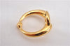 Authentic HERMES Scarf Ring Moris Circle Design Gold K4949