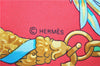 Authentic HERMES Carre 90 Scarf "Hommage a Charles Garnier" Silk Red K4950