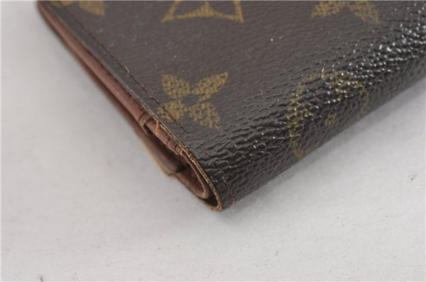 Auth Louis Vuitton Monogram Porte Monnaie Billets Viennois M61663 Wallet K4953