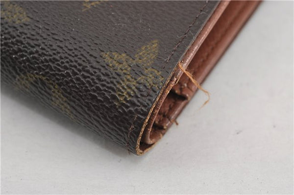 Auth Louis Vuitton Monogram Porte Monnaie Billets Viennois M61663 Wallet K4953