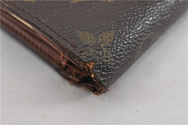 Auth Louis Vuitton Monogram Porte Monnaie Billets Viennois M61663 Wallet K4953