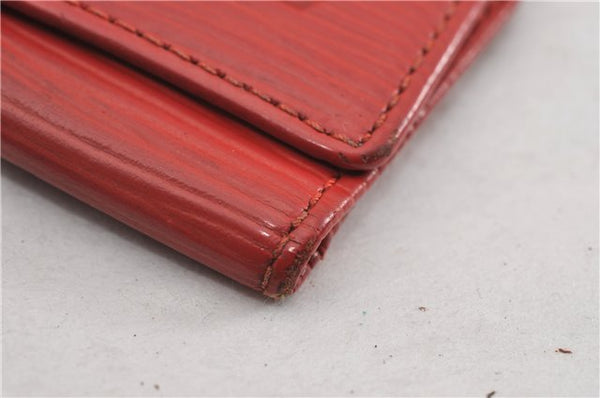 Authentic Louis Vuitton Epi Multicles 4 Key Case Red M63827 LV K4955