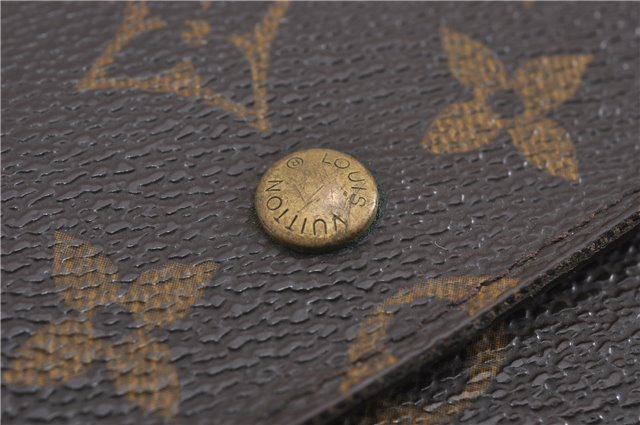 Authentic Louis Vuitton Monogram Porte Tresor International M61215 Wallet K4956