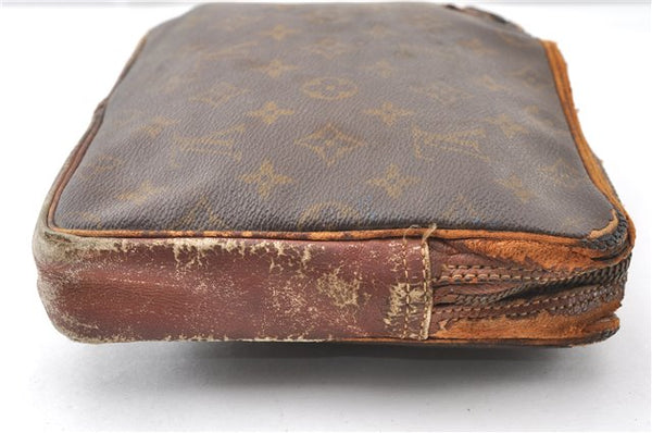 Authentic Louis Vuitton Monogram Pochette Sport Clutch Bag Old Model Junk K4963