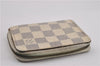 Authentic Louis Vuitton Damier Azur Zippy Coin Purse Wallet N63069 LV Junk K4964