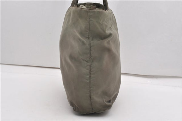 Authentic PRADA Vintage Nylon Tessuto Shoulder Tote Bag Green K4968