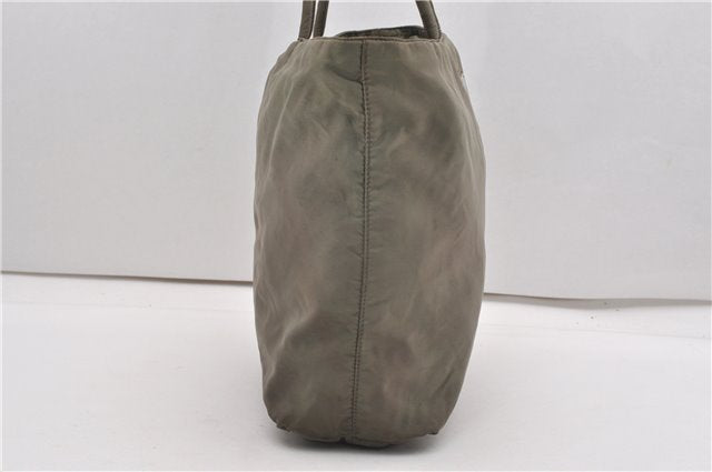 Authentic PRADA Vintage Nylon Tessuto Shoulder Tote Bag Green K4968