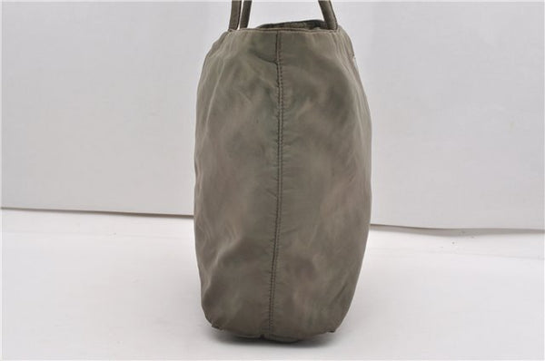 Authentic PRADA Vintage Nylon Tessuto Shoulder Tote Bag Green K4968