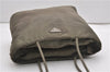 Authentic PRADA Vintage Nylon Tessuto Shoulder Tote Bag Green K4968