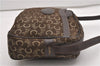 Authentic CELINE C Horse Carriage Shoulder Cross Bag Canvas Leather Brown K4969