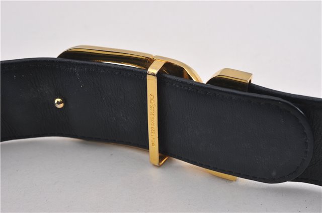 Authentic GUCCI Vintage Belt GG PVC Leather 26.4-28.7