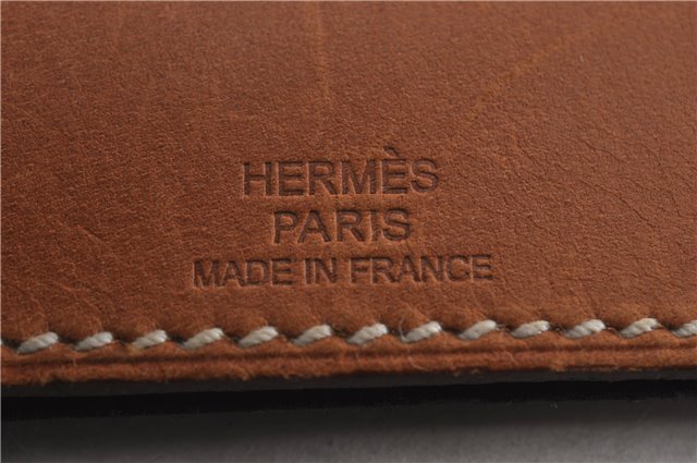 Authentic HERMES Vintage Lamp de Poche Pocket Light Leather Brown K4974