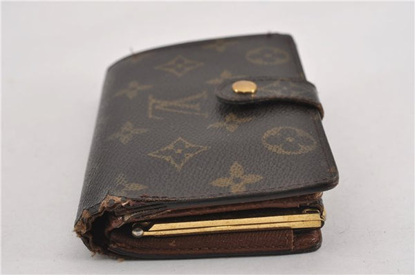 Auth Louis Vuitton Monogram Porte Monnaie Billets Viennois M61663 Wallet K4979